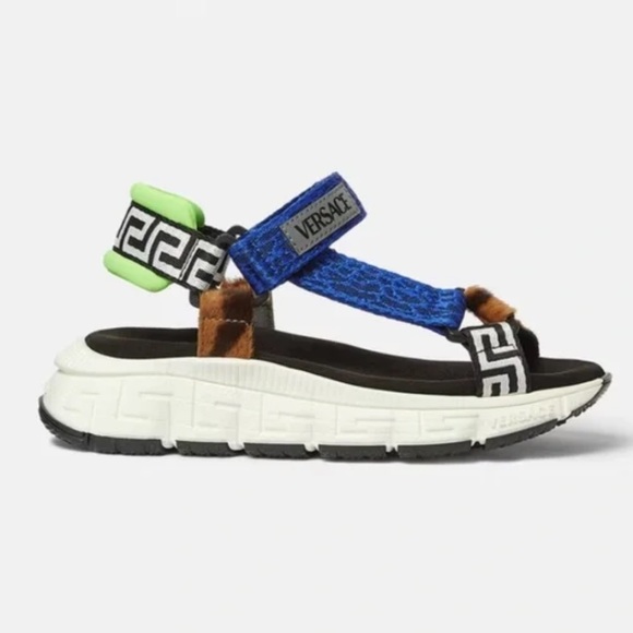 Versace Other - VERSACE UPCYCLE TRIGRECA KIDS SANDALS Sz US 2,5